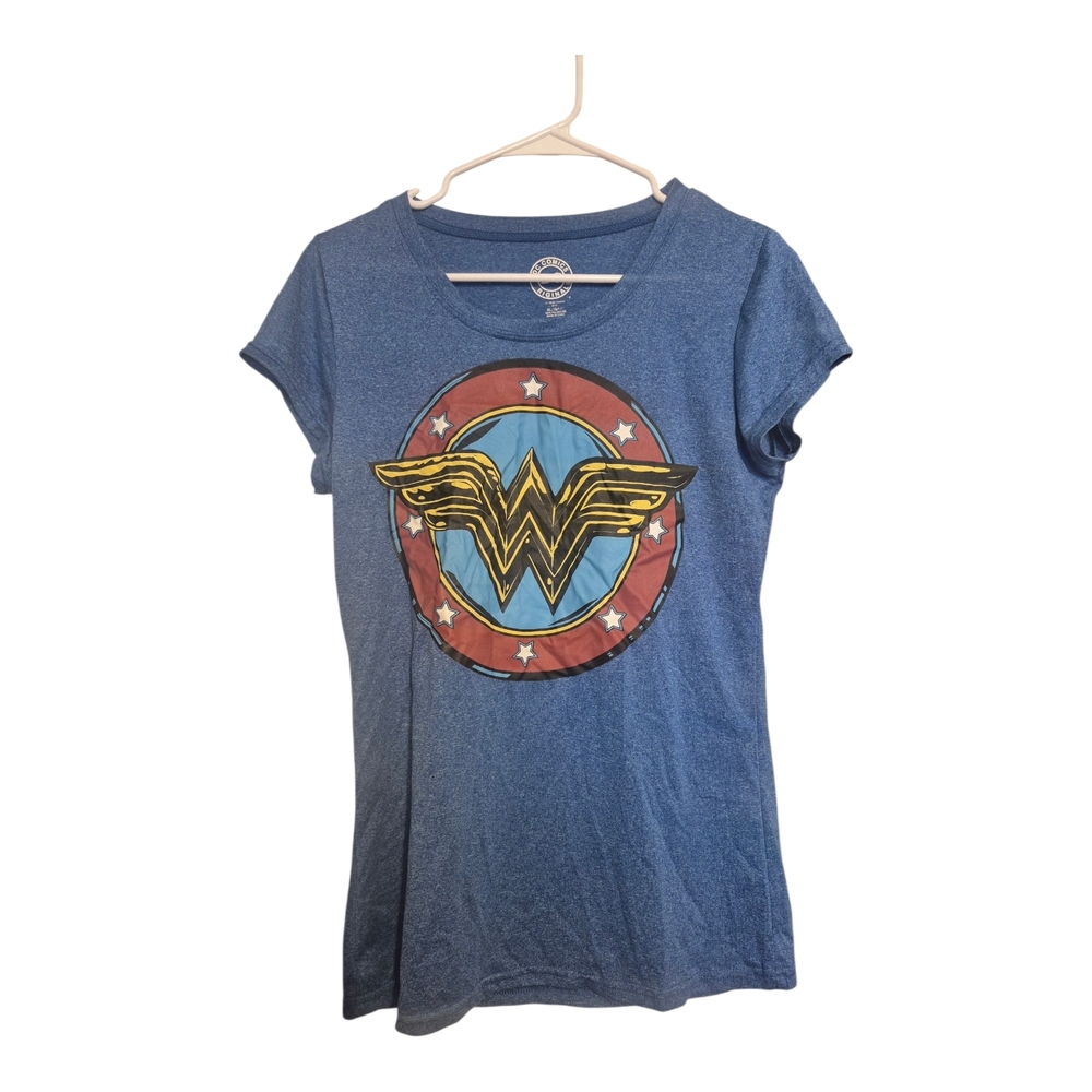 Blue Wonder Woman T-Shirt Juniors 15/17